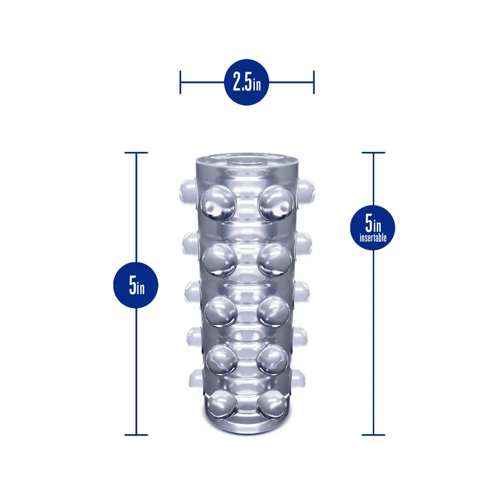 Rize Swich Self-Lubricating Glow-In-The-Dark Stroker Clear