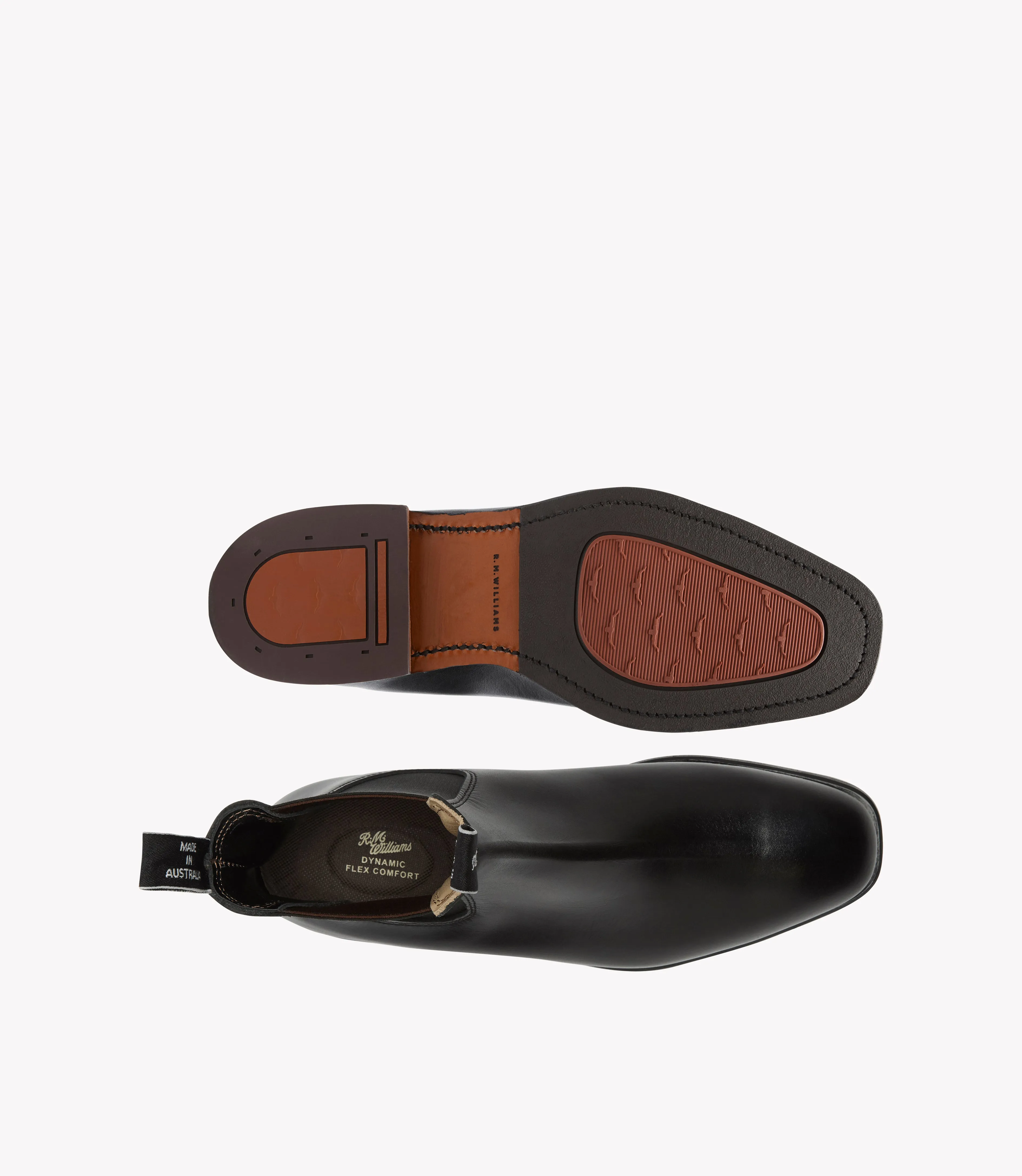 R.M.Williams - Dynamic Flex Craftsman - Yearling Leather - Black - G Fit