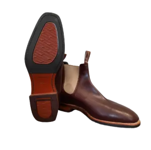 R.M.Williams - Dynamic Flex Craftsman - Yearling Leather - Rum - Bone Elastics - G Fit