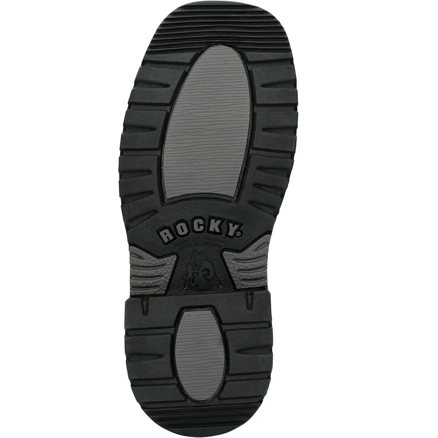 Rocky Youth Black Leather Blue Line Western Cowboy Boots