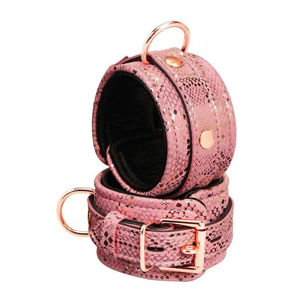 Rose Gold Snake Ankle Cuffs