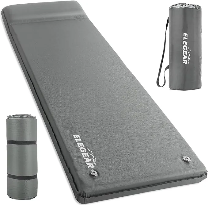 Self Inflating Sleeping Pad, 3.1" Ultra-Thick Memory Foam Camping Pad