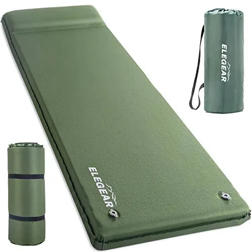 Self Inflating Sleeping Pad, 3.1" Ultra-Thick Memory Foam Camping Pad
