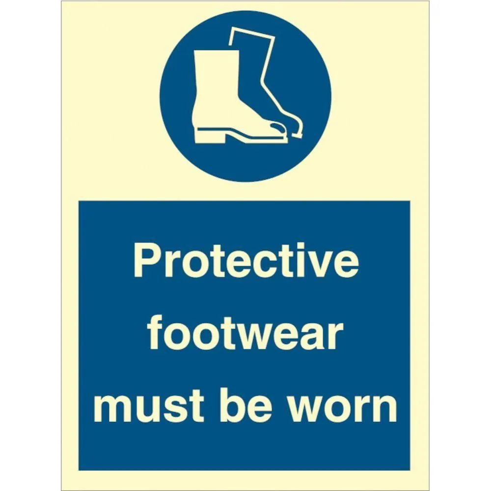 Sign IMO Protective footwear must be worn