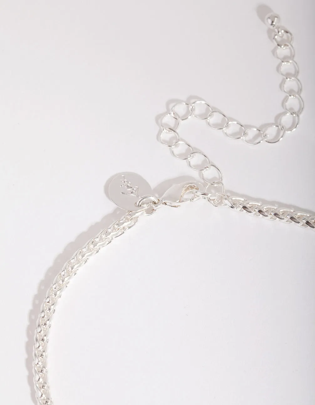 Silver 3mm Wheat Chain Anklet