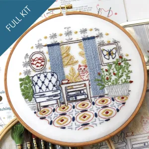 Sit A While Embroidery Kit