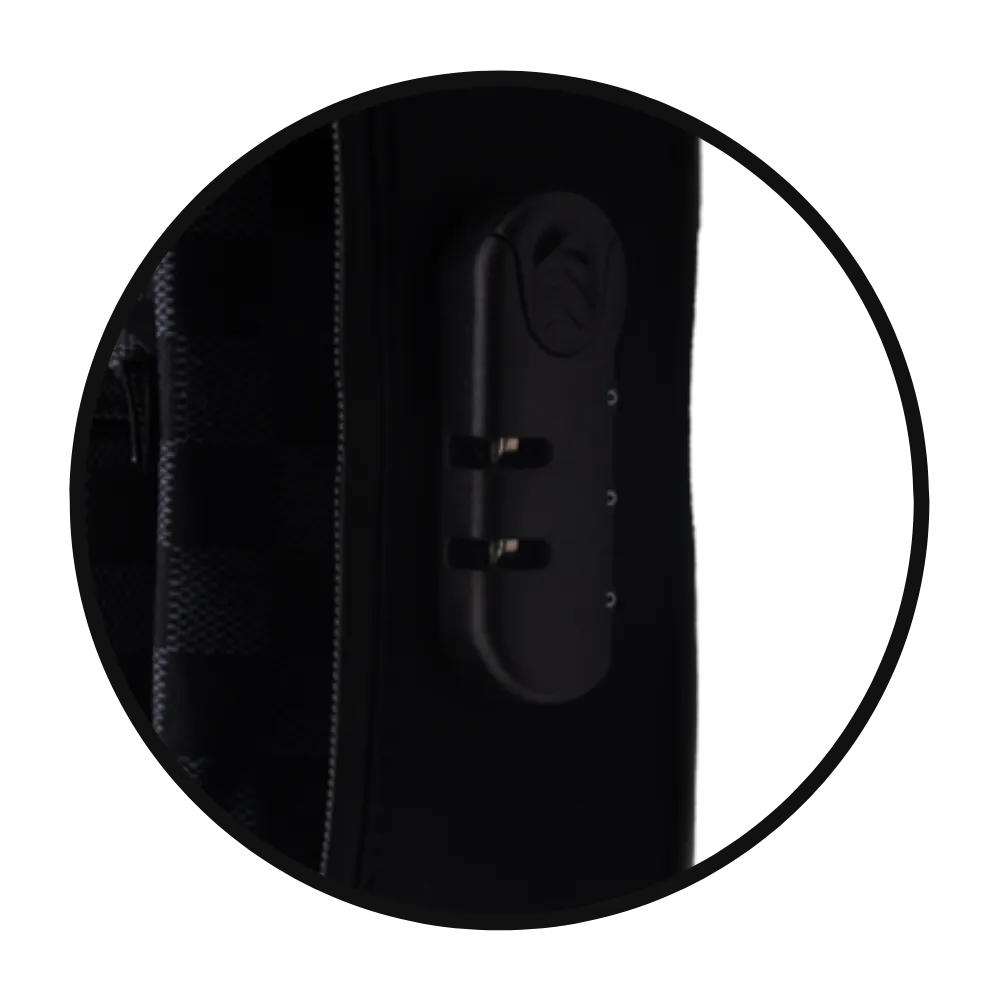 Smell-Proof Premium Stash Bag with Lock by GET LOST - Black