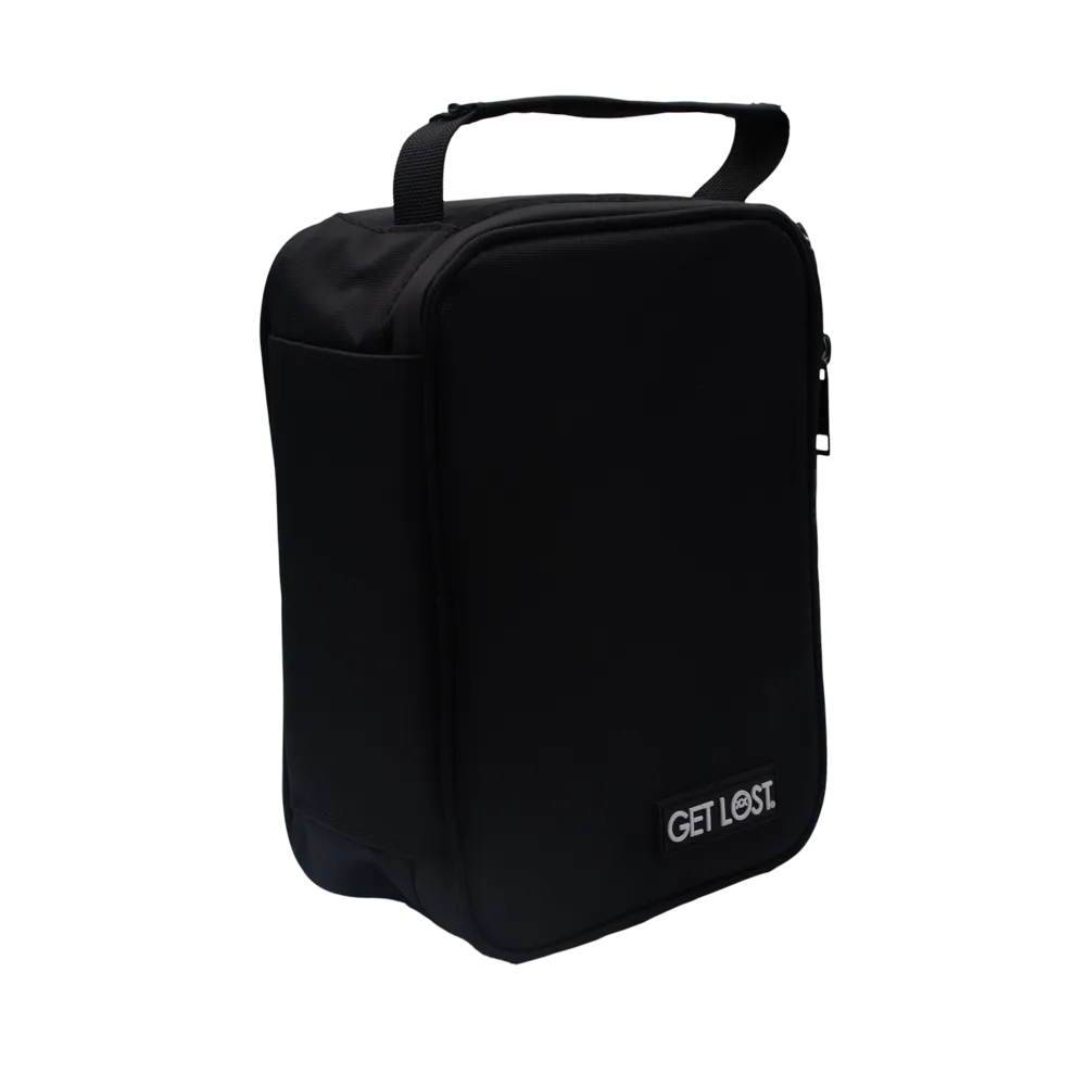 Smell-Proof Premium Stash Bag with Lock by GET LOST - Black