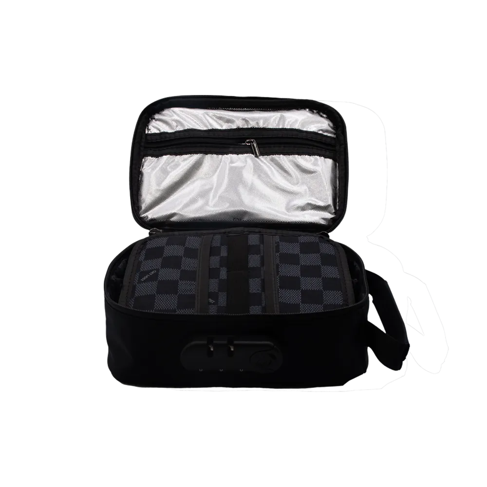 Smell-Proof Premium Stash Bag with Lock by GET LOST - Black