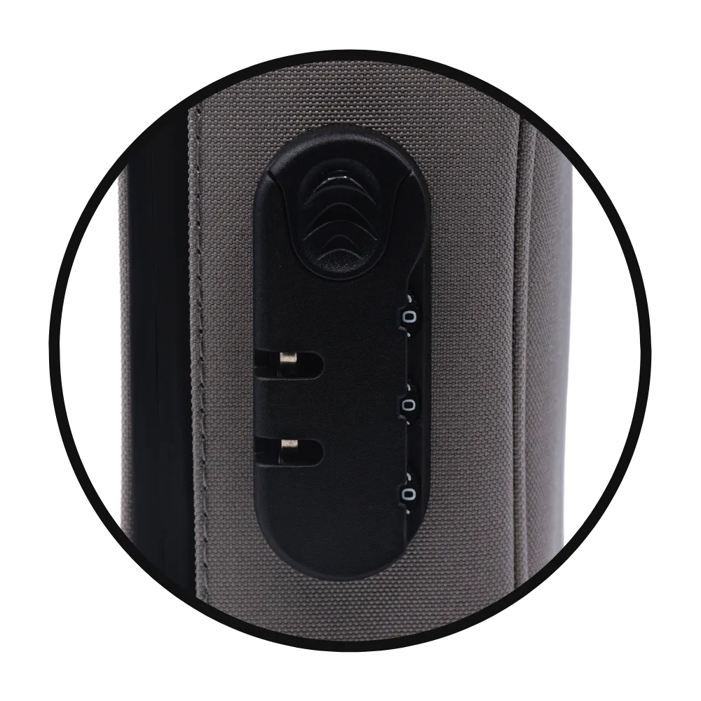 Smell-Proof Premium Stash Bag with Lock by GET LOST - Gray