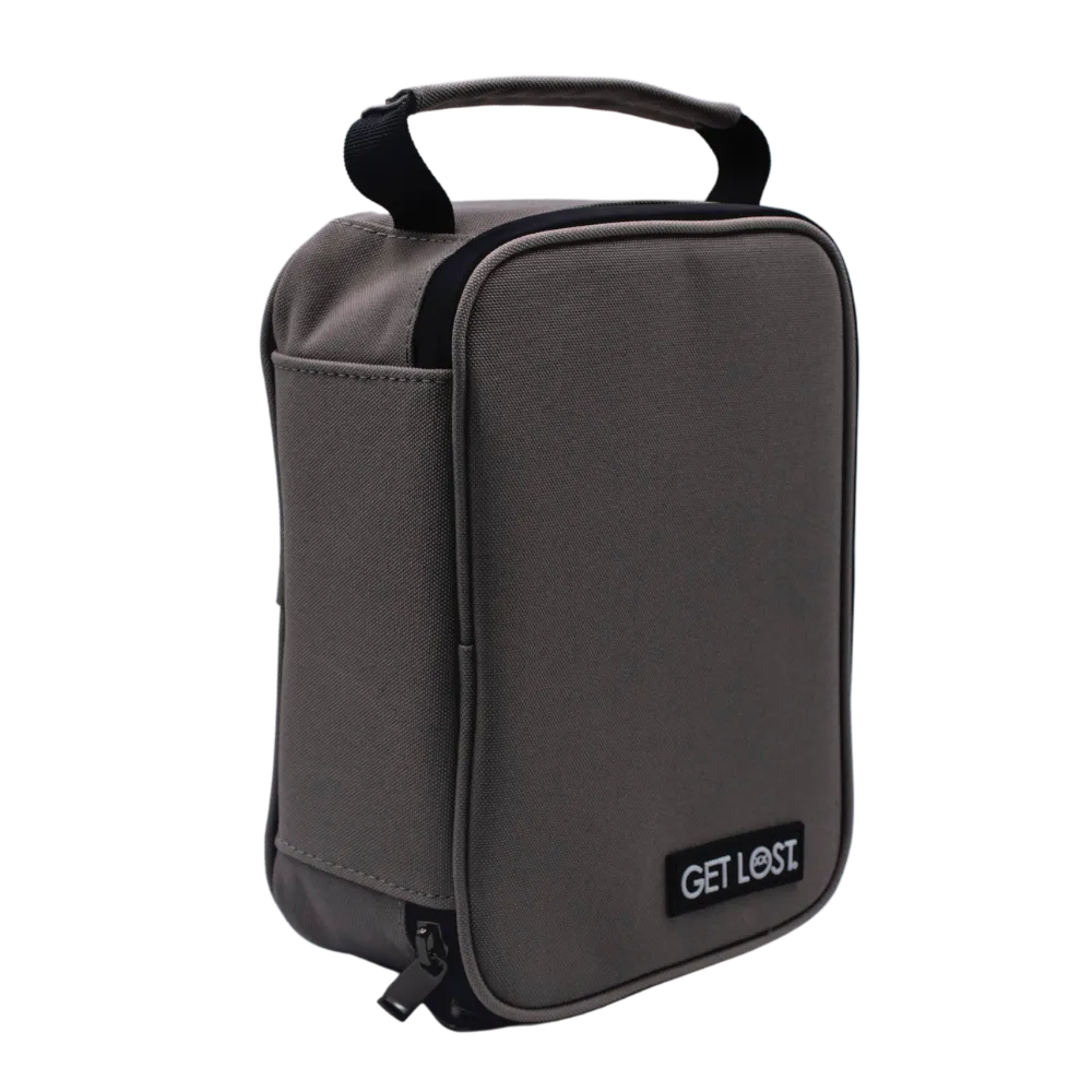 Smell-Proof Premium Stash Bag with Lock by GET LOST - Gray