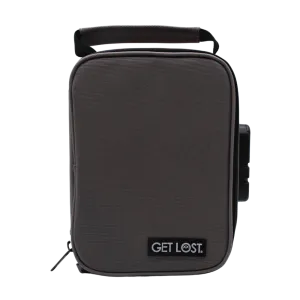 Smell-Proof Premium Stash Bag with Lock by GET LOST - Gray