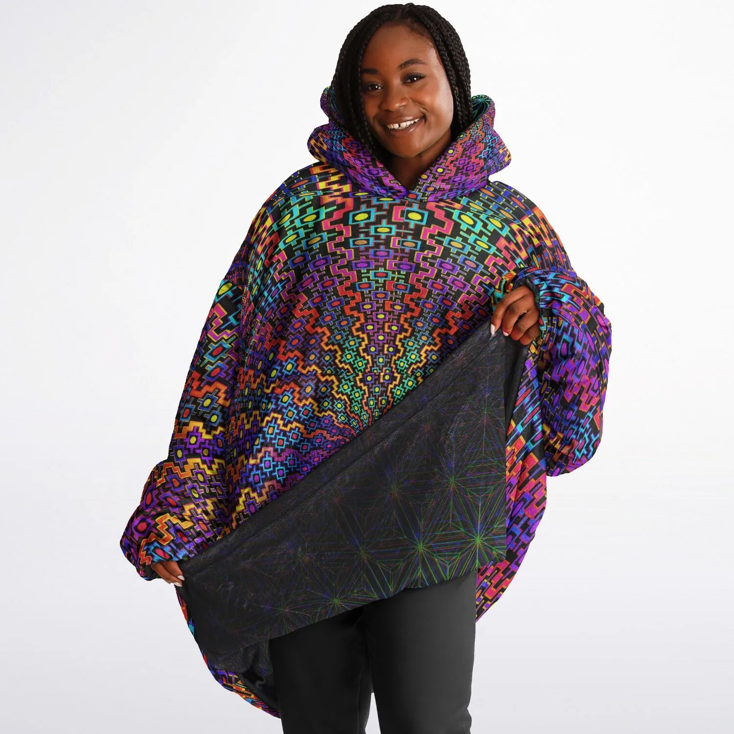 STARSEED RAINBOW Reversible Snug Hoodie - HAKAN HISIM
