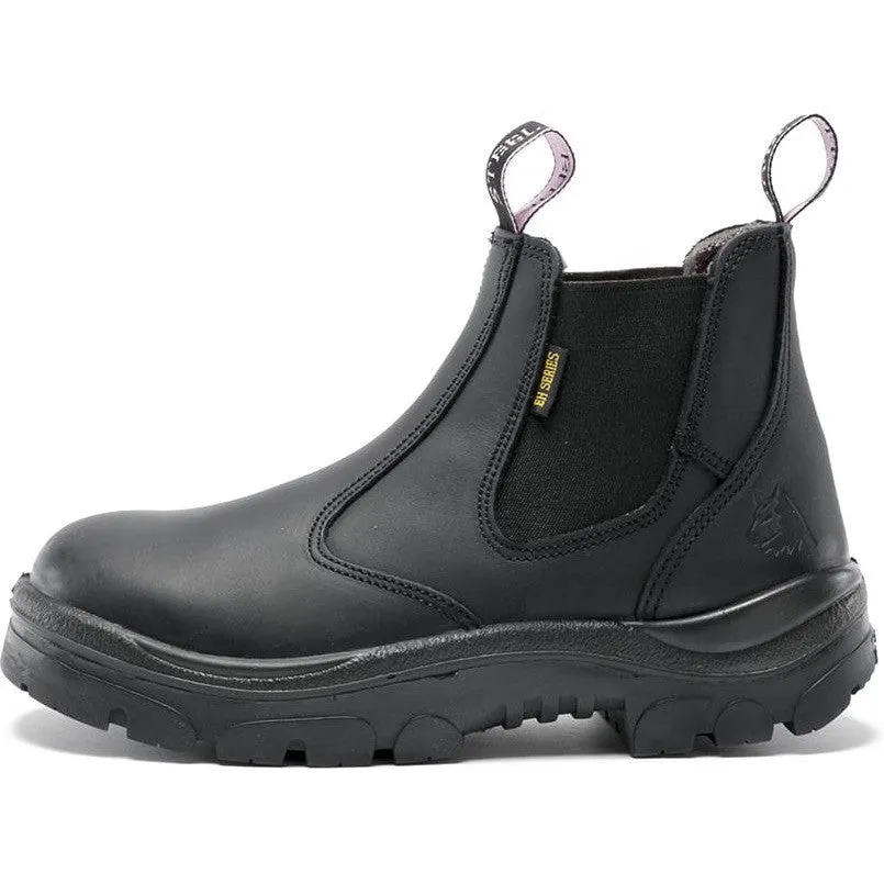 Steel Blue Women's Hobart 6" Soft Toe WP Chelsea Work Boot -Black- 810891