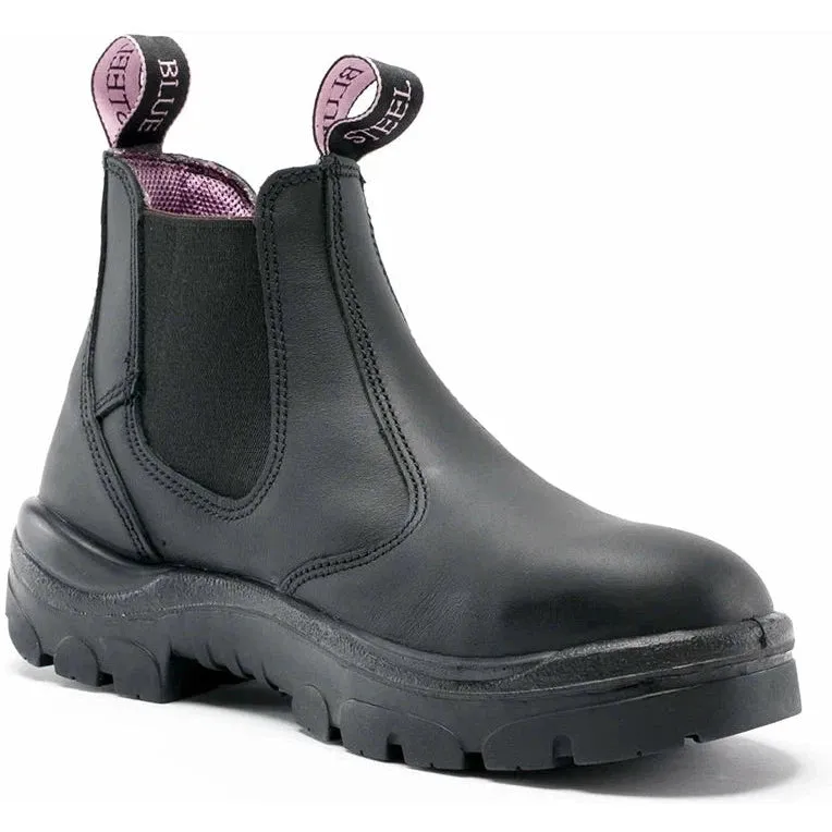 Steel Blue Women's Hobart 6" Soft Toe WP Chelsea Work Boot -Black- 810891