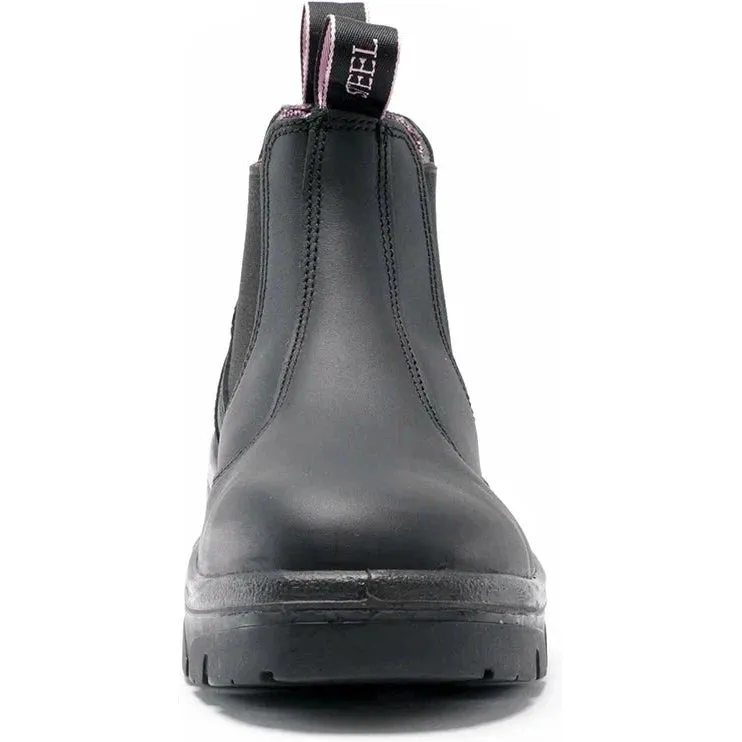 Steel Blue Women's Hobart 6" Soft Toe WP Chelsea Work Boot -Black- 810891