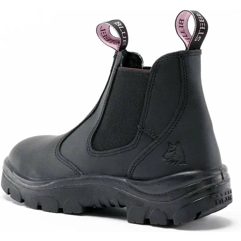 Steel Blue Women's Hobart 6" Soft Toe WP Chelsea Work Boot -Black- 810891