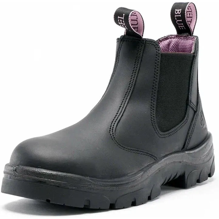 Steel Blue Women's Hobart 6" Soft Toe WP Chelsea Work Boot -Black- 810891