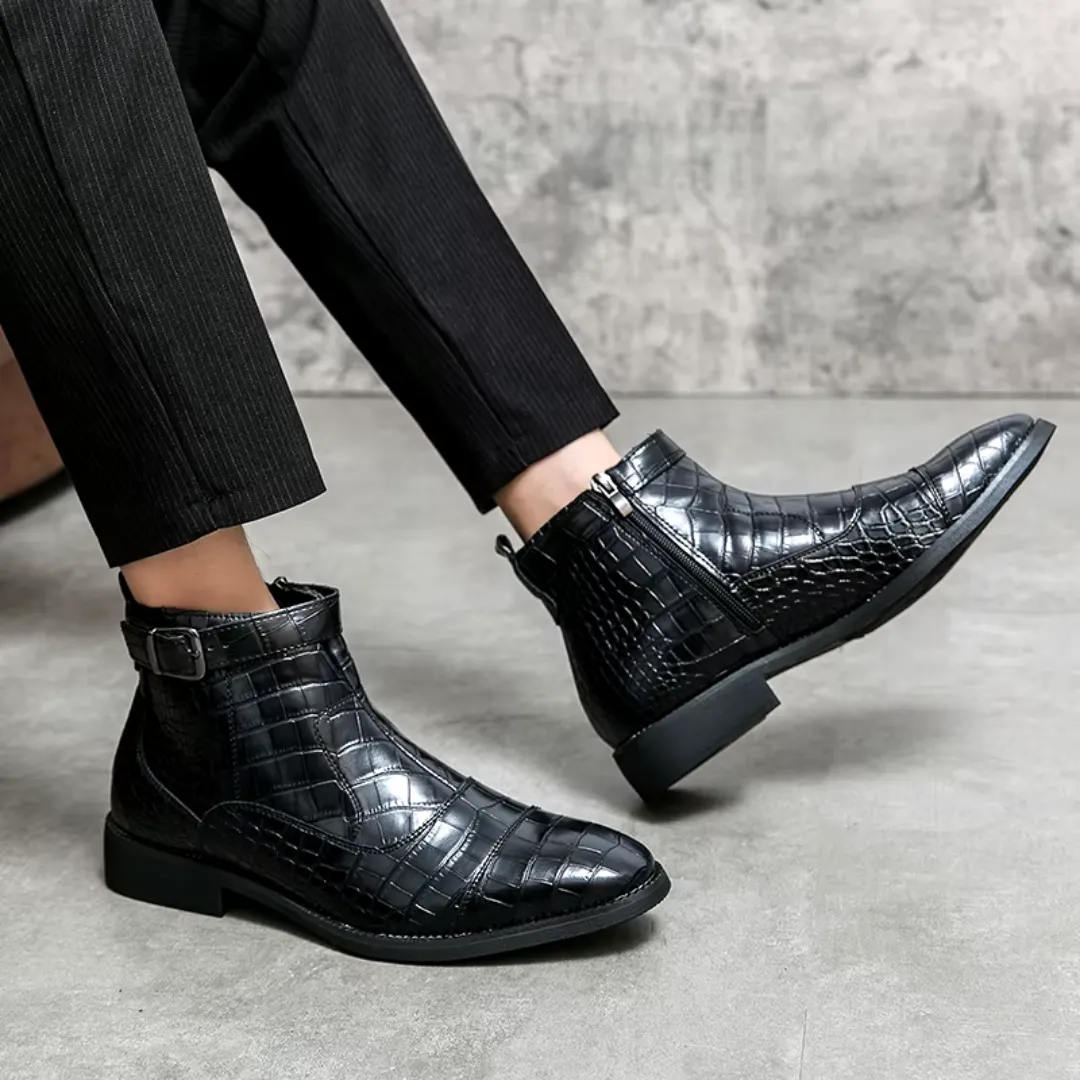 Stylish leather Chelsea boots for men