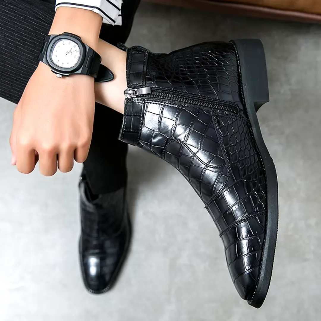 Stylish leather Chelsea boots for men