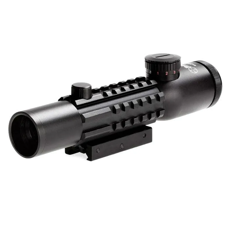 Sun Optics 4x28 Tactical IR Riflescope (Picatinny side & top mount rails)