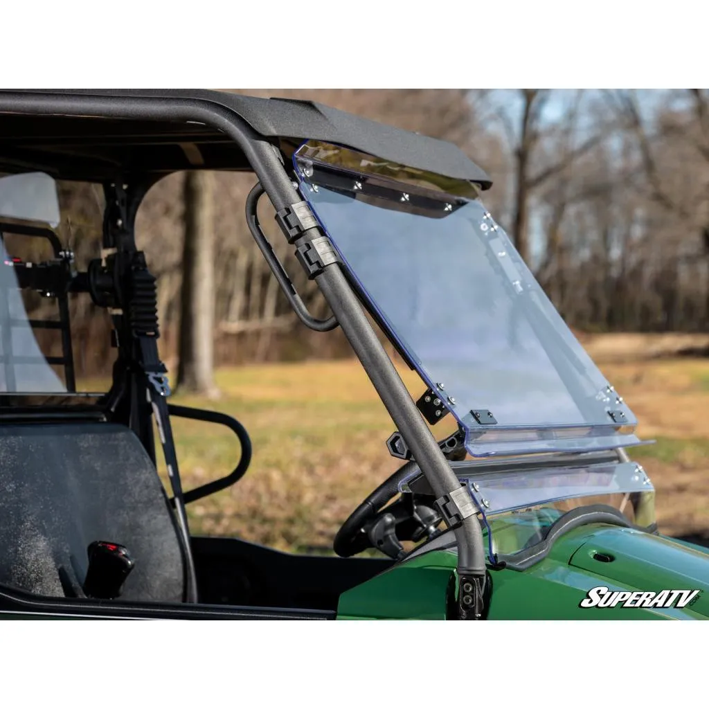 SuperATV Kawasaki MULE PRO-MX Scratch-Resistant Flip Windshield
