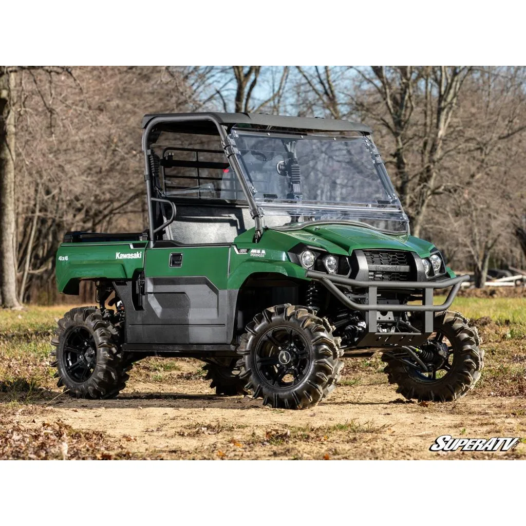 SuperATV Kawasaki MULE PRO-MX Scratch-Resistant Flip Windshield