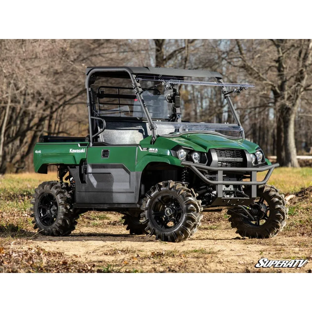 SuperATV Kawasaki MULE PRO-MX Scratch-Resistant Flip Windshield