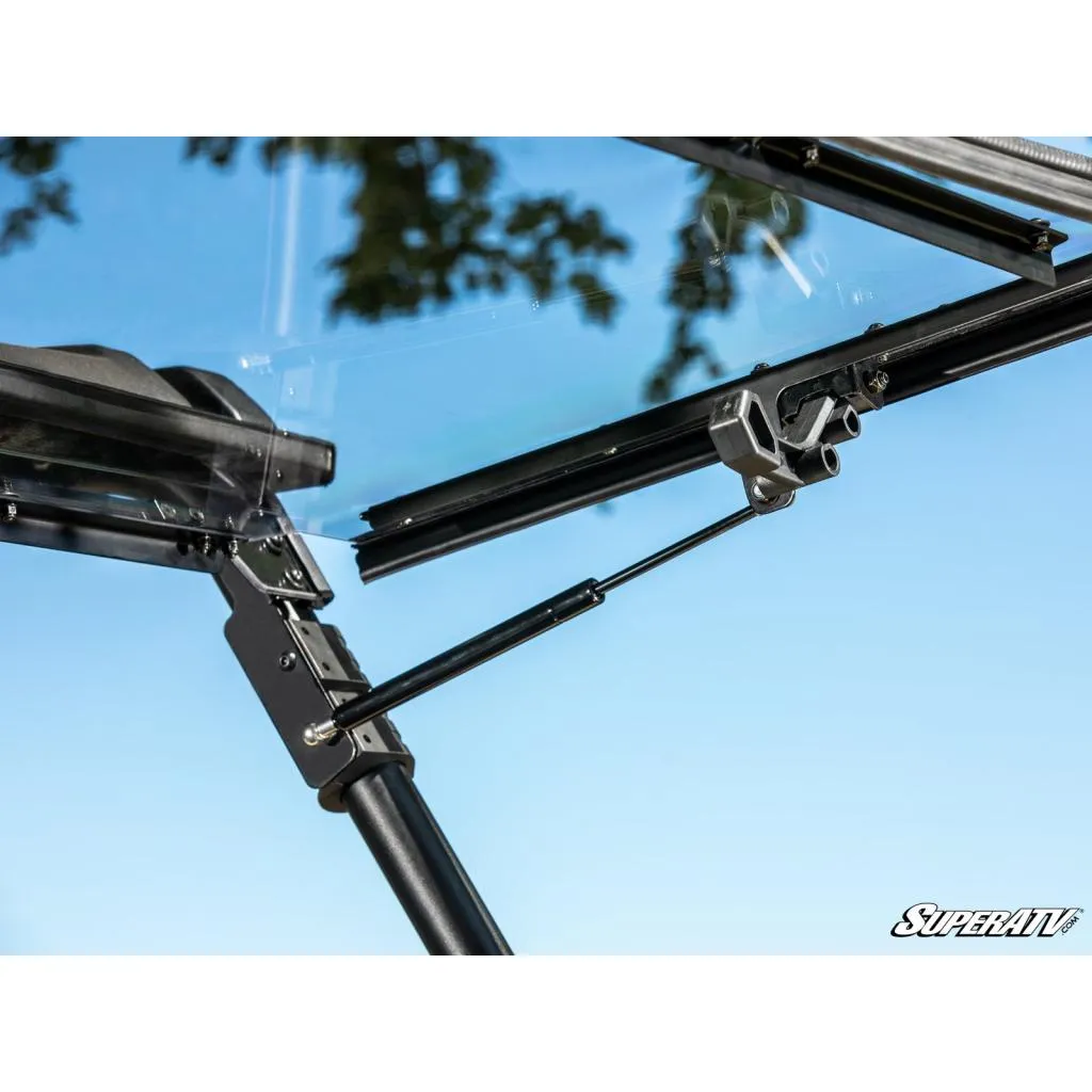 SuperATV Kawasaki Mule Pro Scratch Resistant Flip Windshield