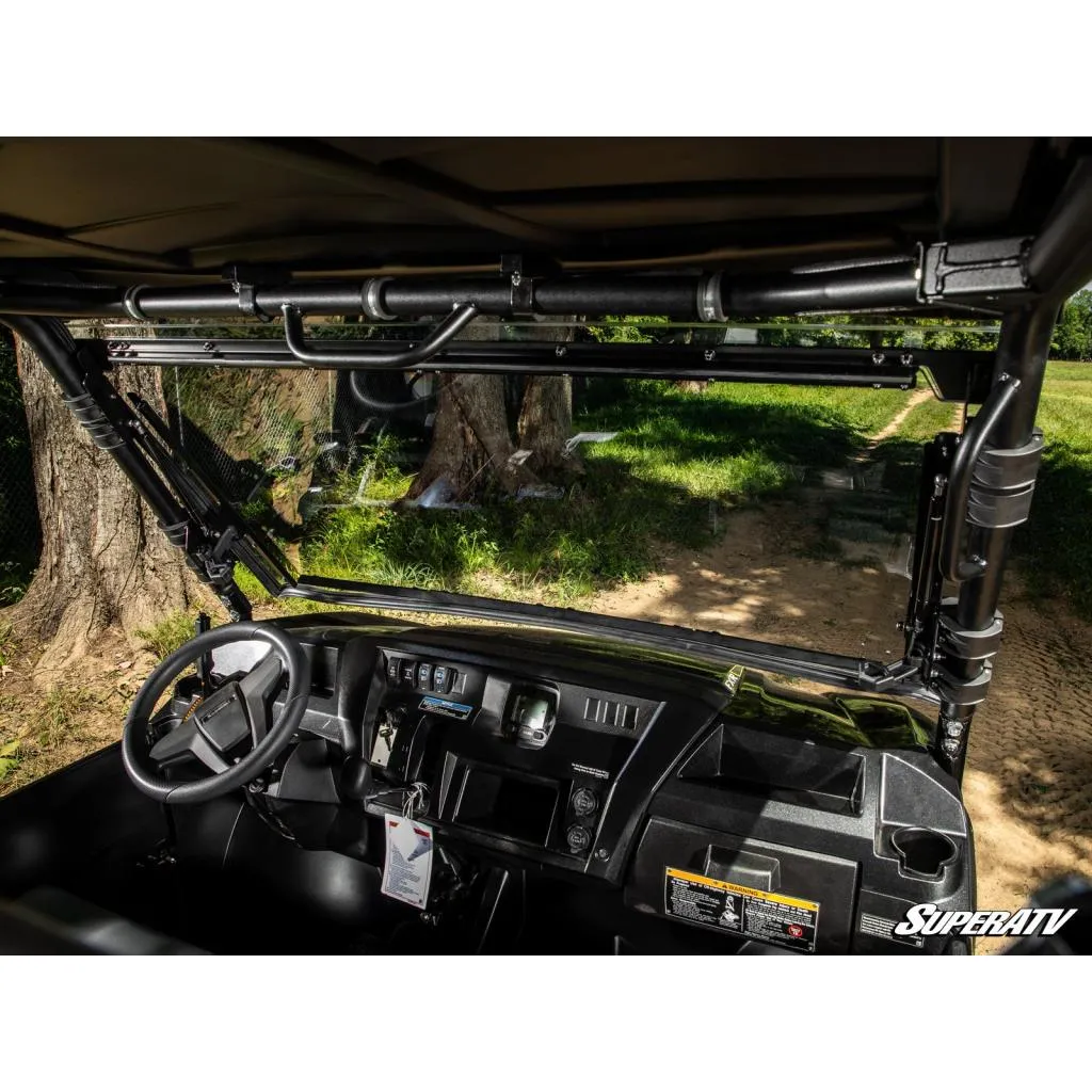 SuperATV Kawasaki Mule Pro Scratch Resistant Flip Windshield