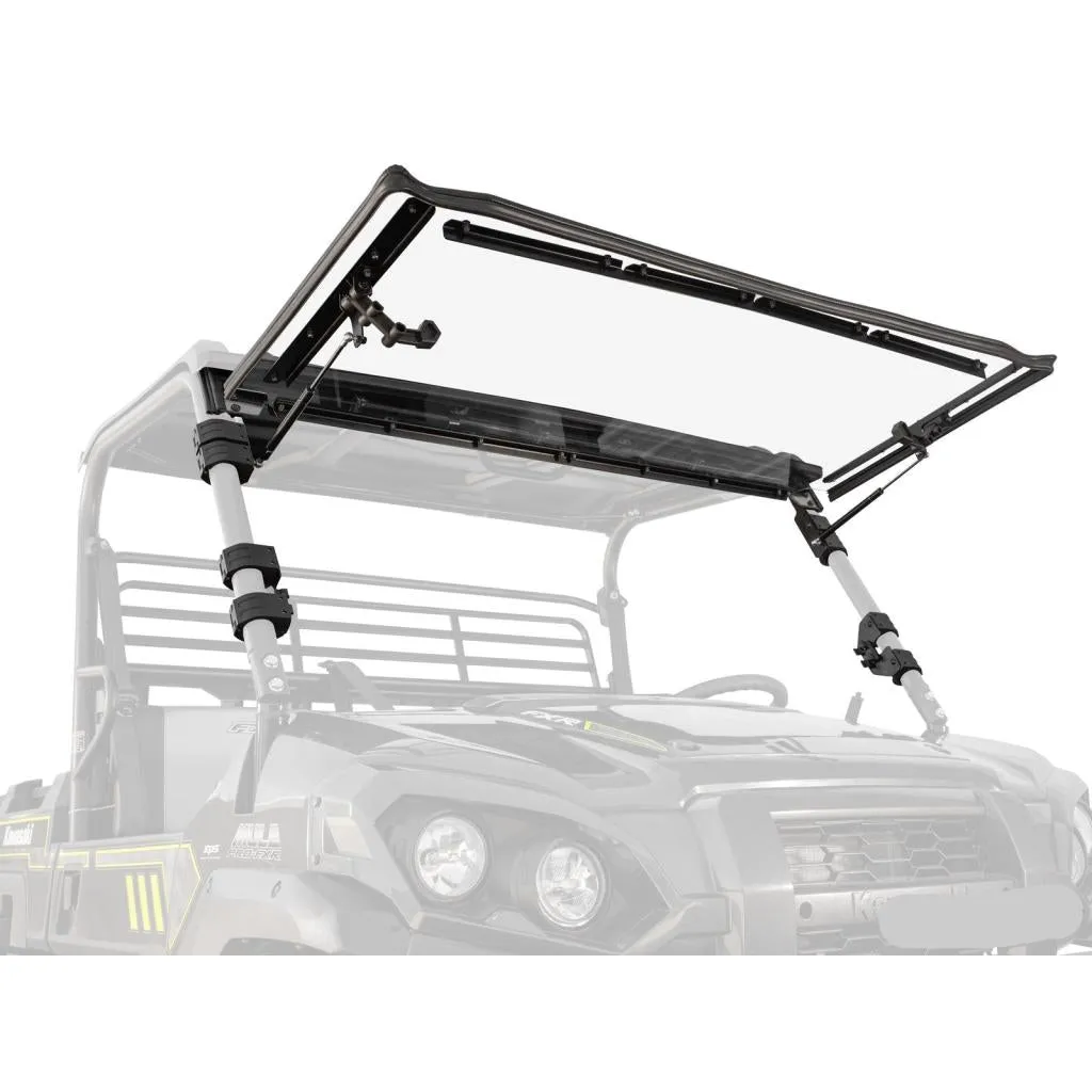 SuperATV Kawasaki Mule Pro Scratch Resistant Flip Windshield