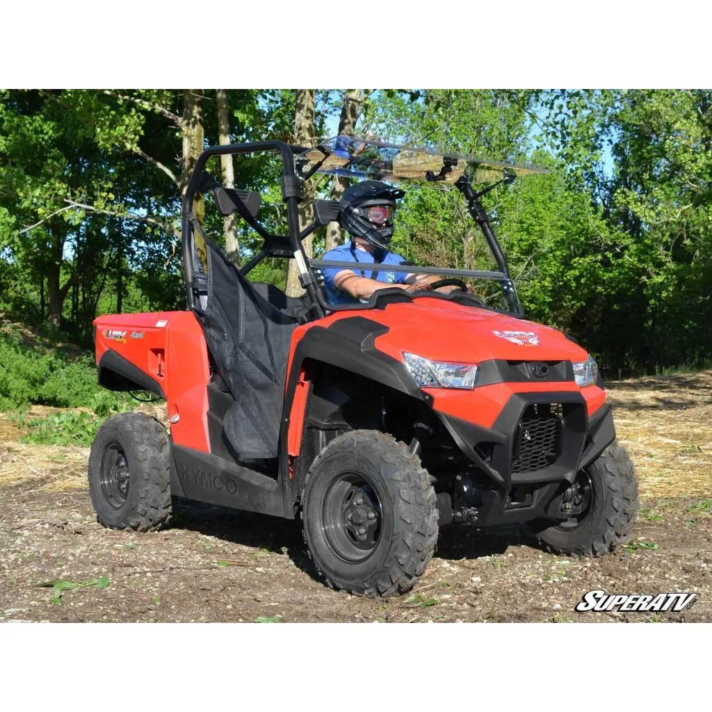 SuperATV Kymco UXV 450 Scratch Resistant Flip Windshield