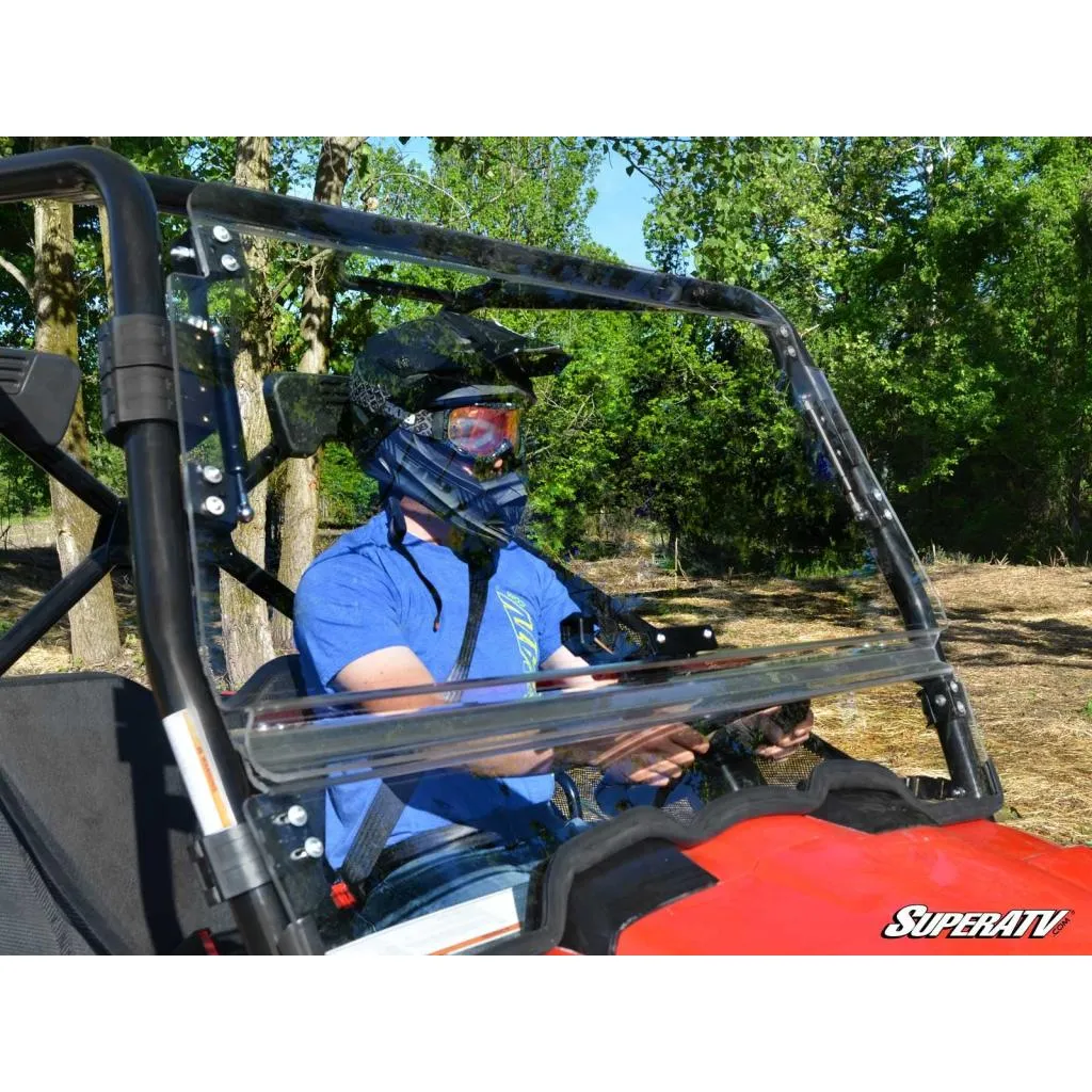 SuperATV Kymco UXV 450 Scratch Resistant Flip Windshield