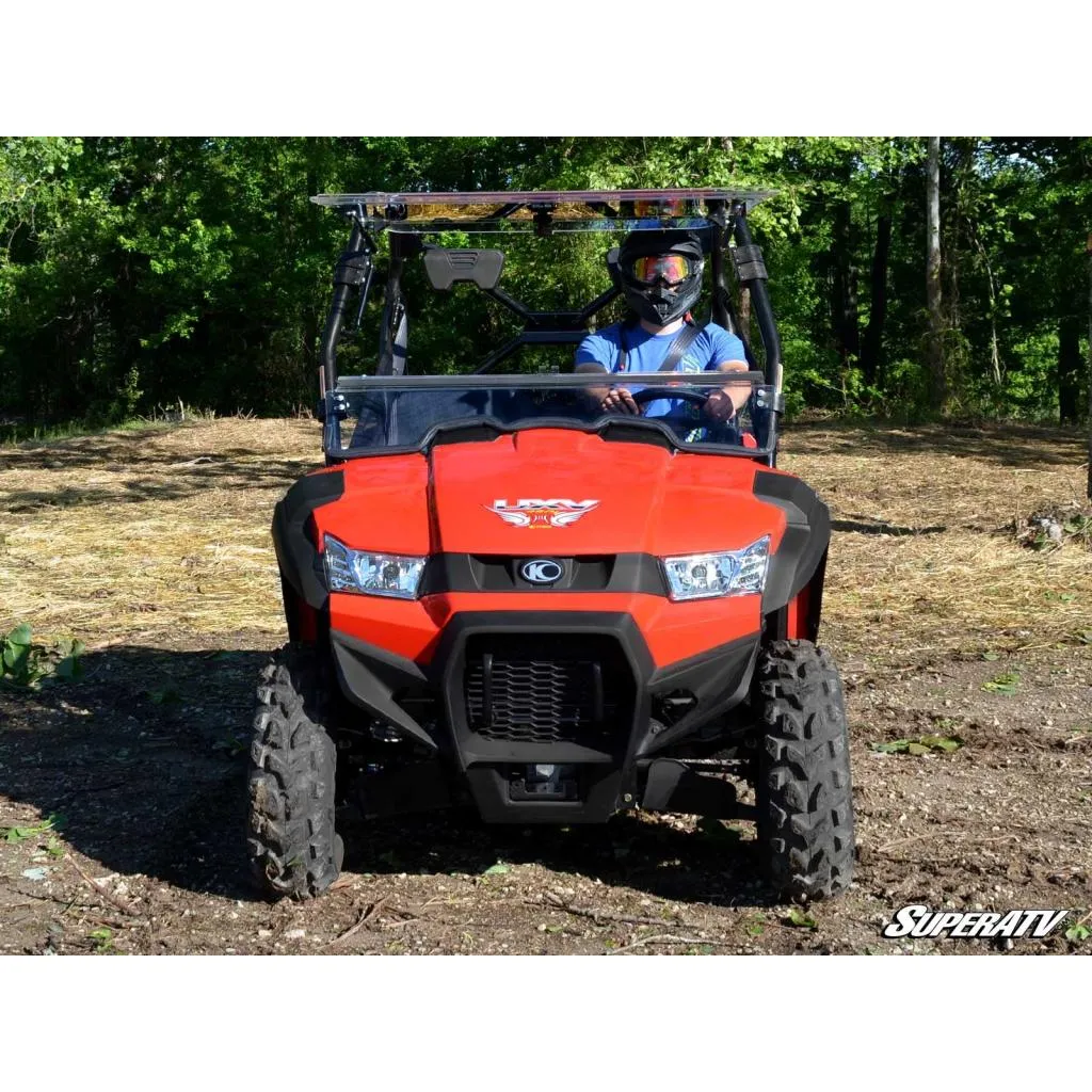SuperATV Kymco UXV 450 Scratch Resistant Flip Windshield