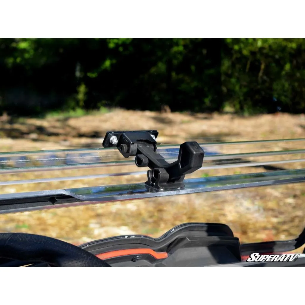 SuperATV Kymco UXV 450 Scratch Resistant Flip Windshield