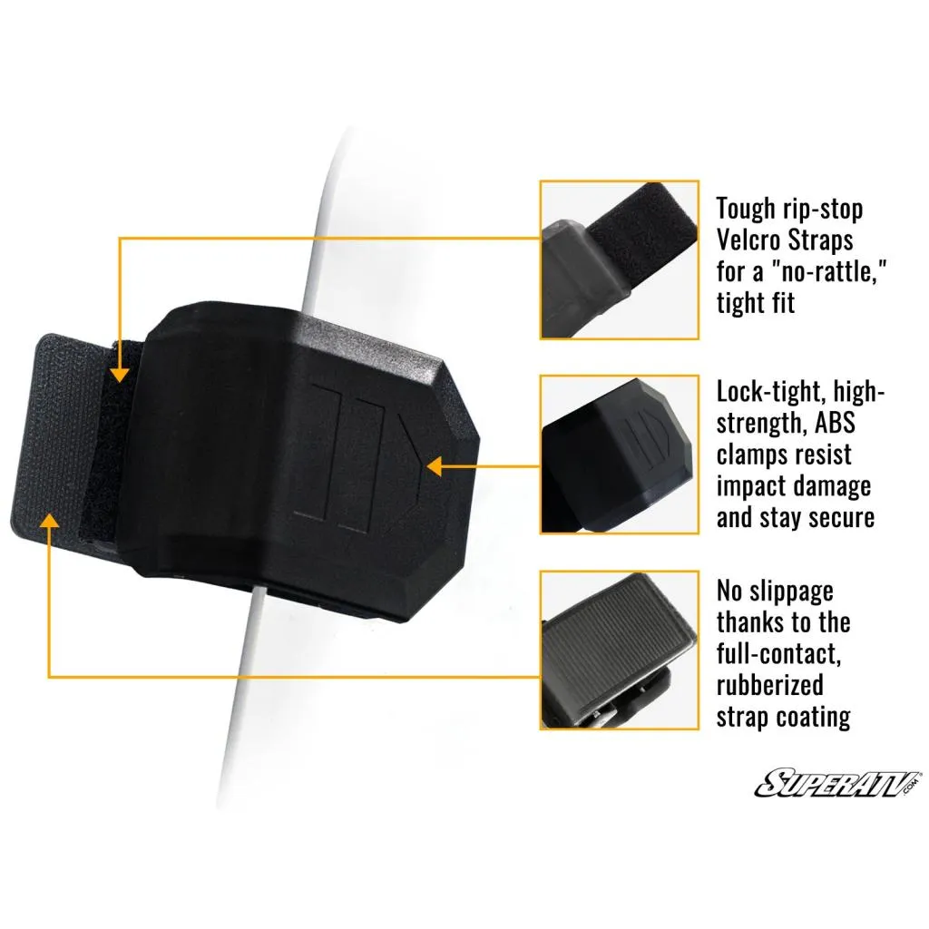 SuperATV Polaris Ranger XP 1000 Scratch Resistant Flip Down Windshield