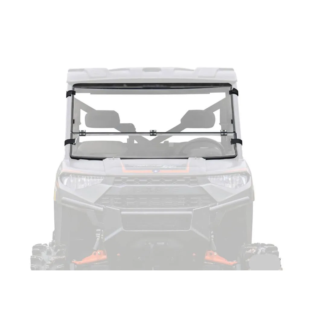 SuperATV Polaris Ranger XP 1000 Scratch Resistant Flip Down Windshield