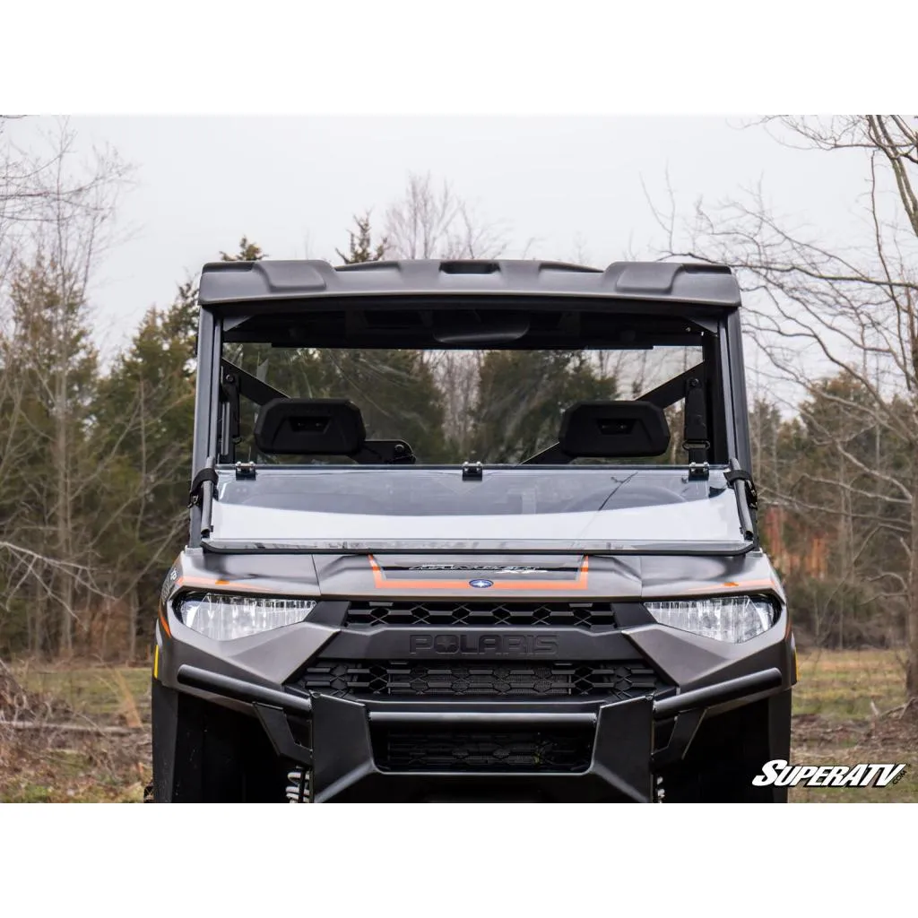 SuperATV Polaris Ranger XP 1000 Scratch Resistant Flip Down Windshield