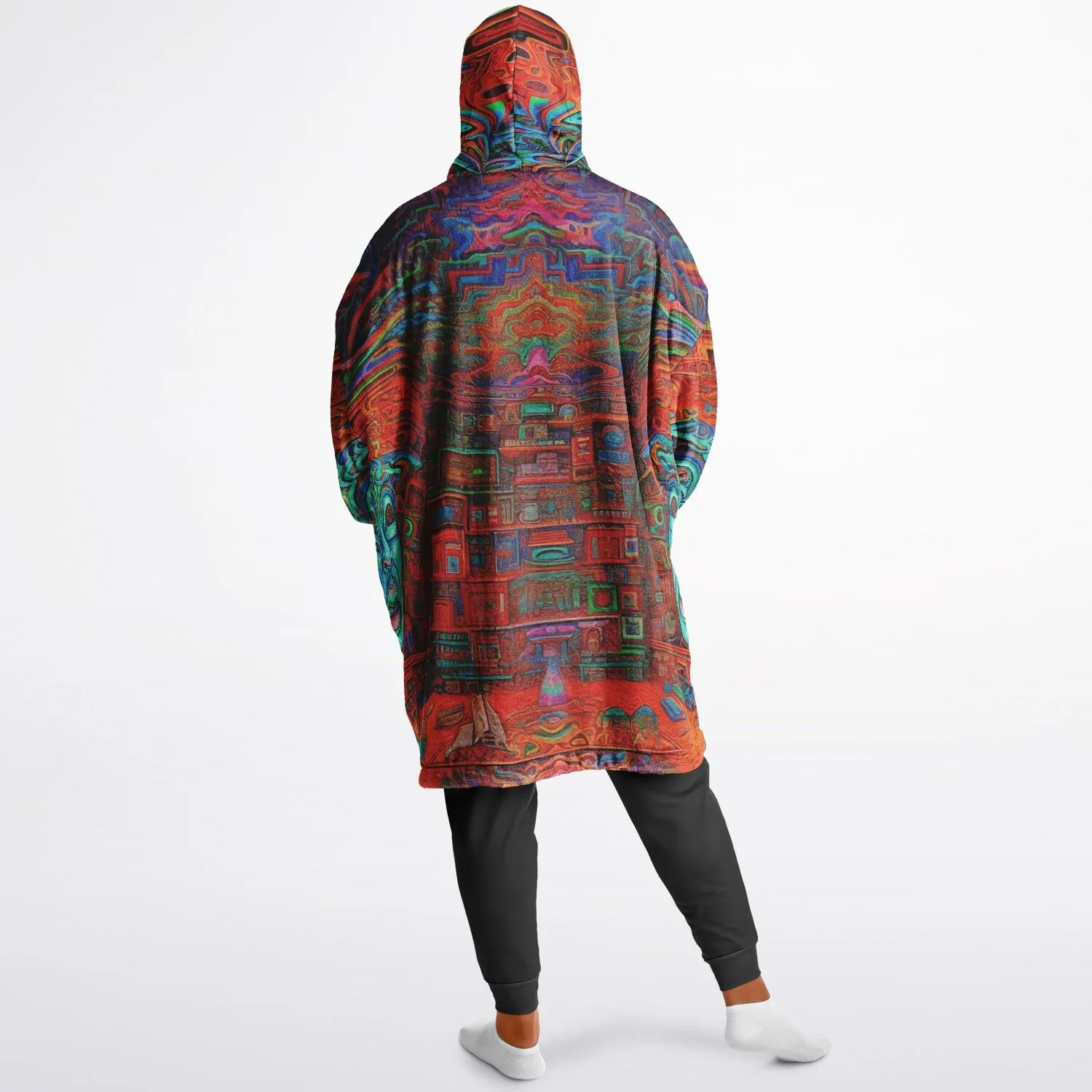 TRIPPY TIMES Reversible Snug Hoodie - LACHLAN WARDLAW X ACIDMATH AI