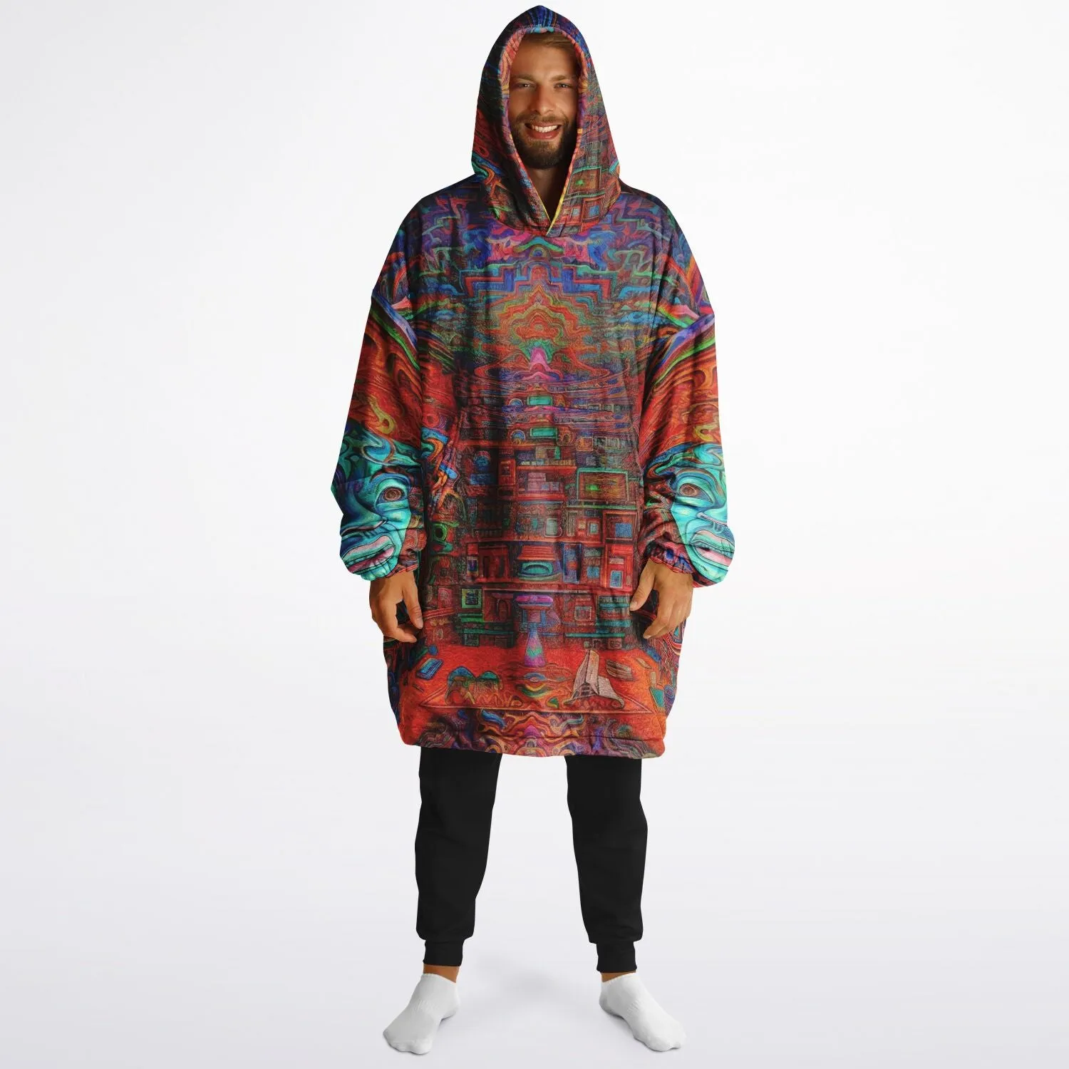 TRIPPY TIMES Reversible Snug Hoodie - LACHLAN WARDLAW X ACIDMATH AI