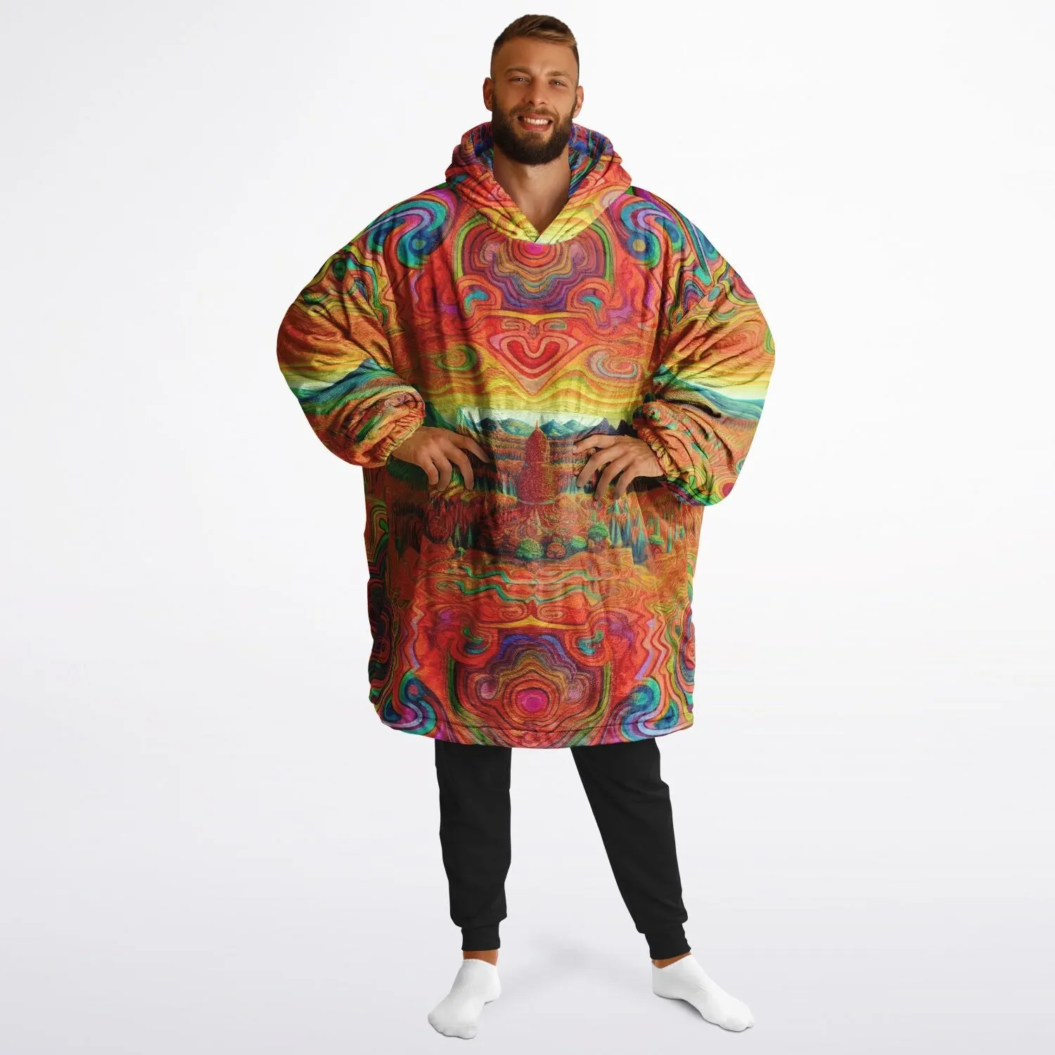 TRIPPY TIMES Reversible Snug Hoodie - LACHLAN WARDLAW X ACIDMATH AI
