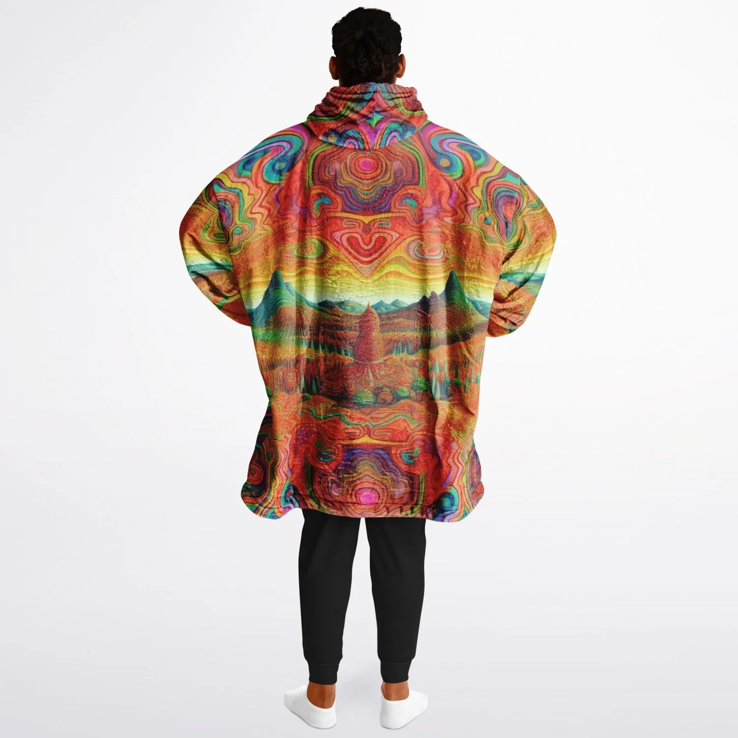TRIPPY TIMES Reversible Snug Hoodie - LACHLAN WARDLAW X ACIDMATH AI