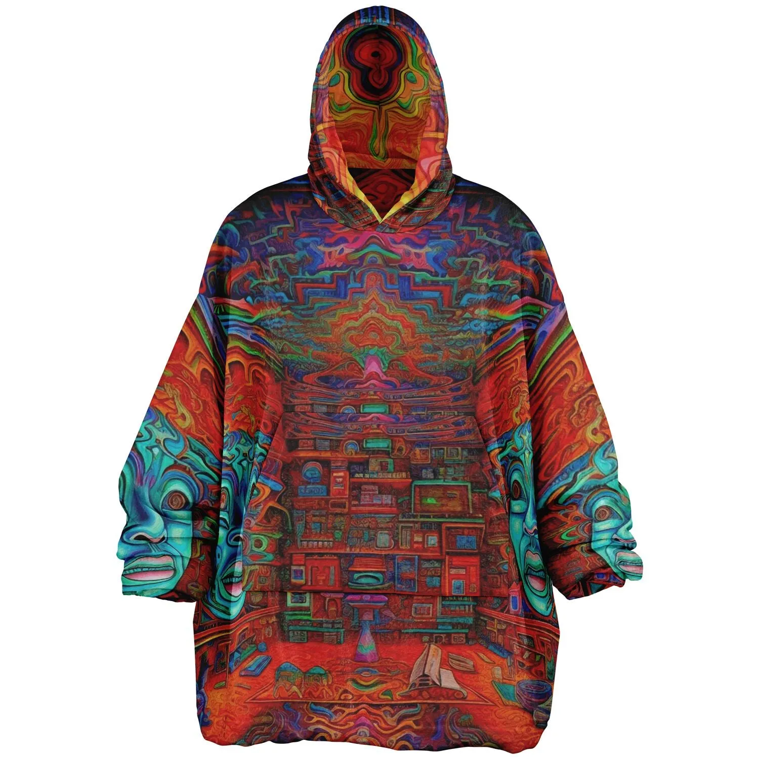 TRIPPY TIMES Reversible Snug Hoodie - LACHLAN WARDLAW X ACIDMATH AI