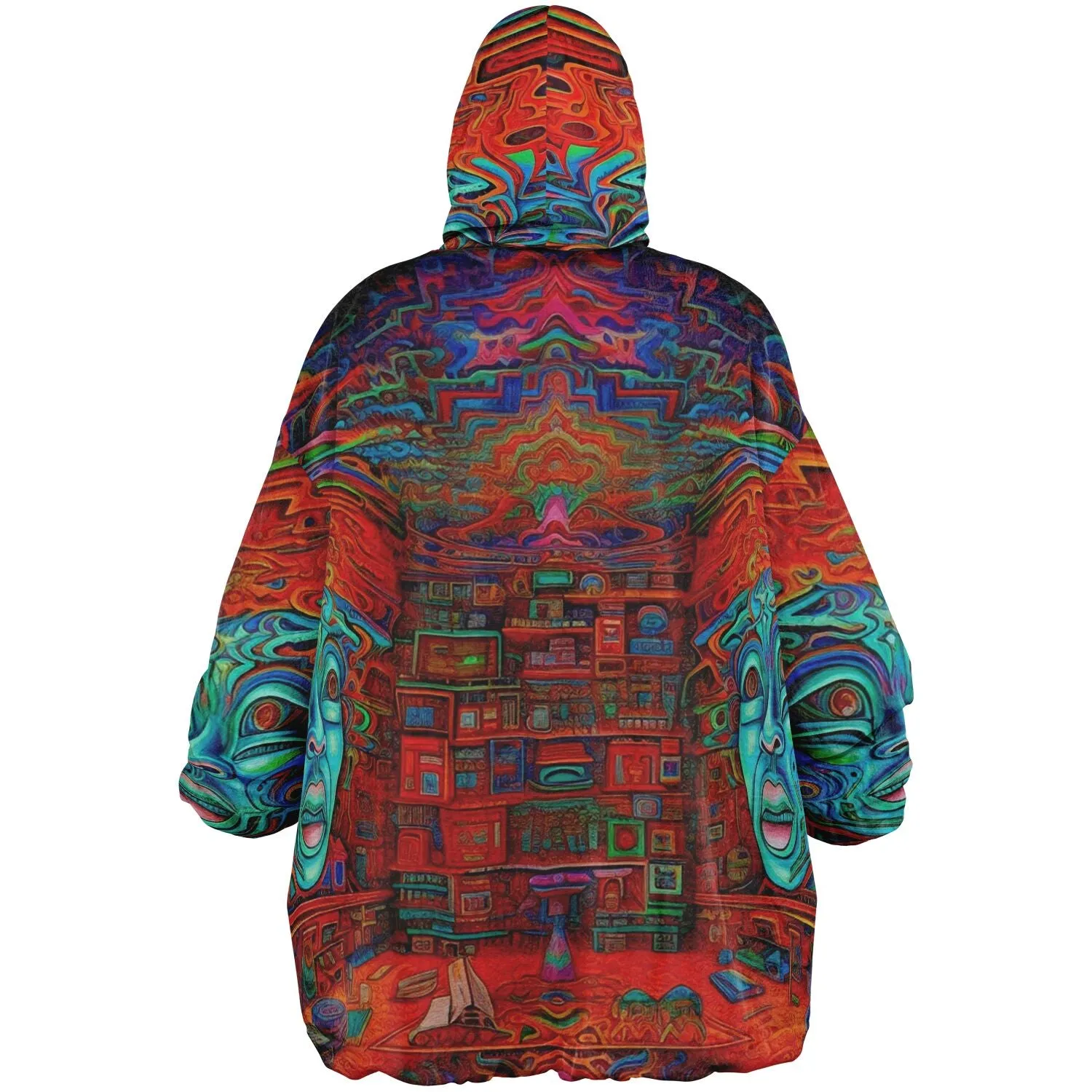 TRIPPY TIMES Reversible Snug Hoodie - LACHLAN WARDLAW X ACIDMATH AI