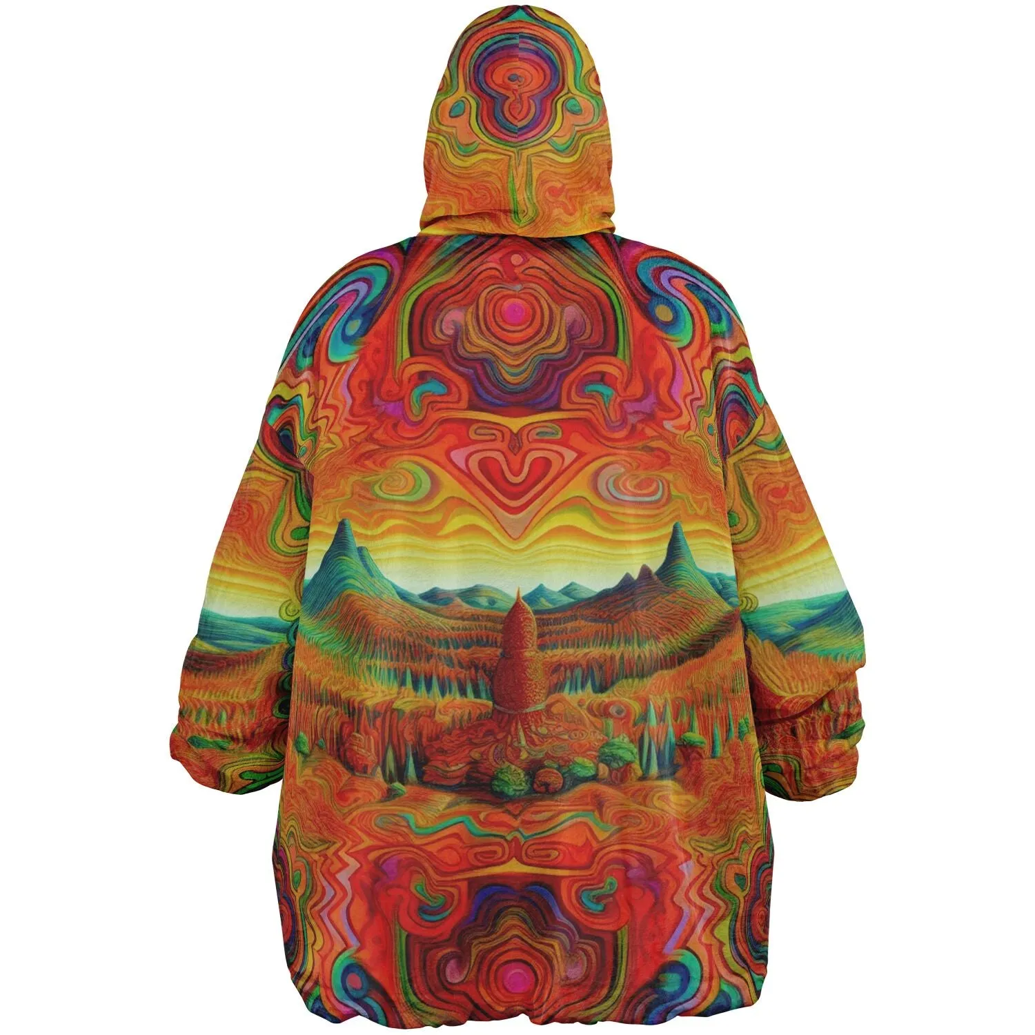TRIPPY TIMES Reversible Snug Hoodie - LACHLAN WARDLAW X ACIDMATH AI