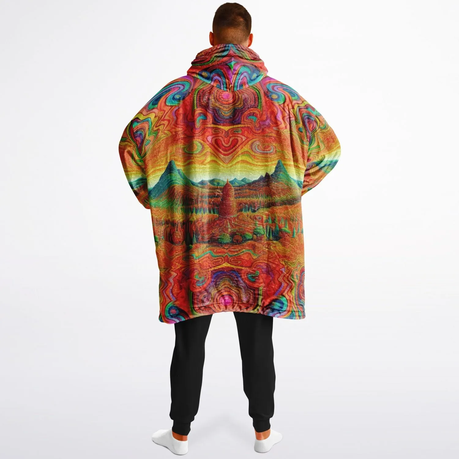 TRIPPY TIMES Reversible Snug Hoodie - LACHLAN WARDLAW X ACIDMATH AI