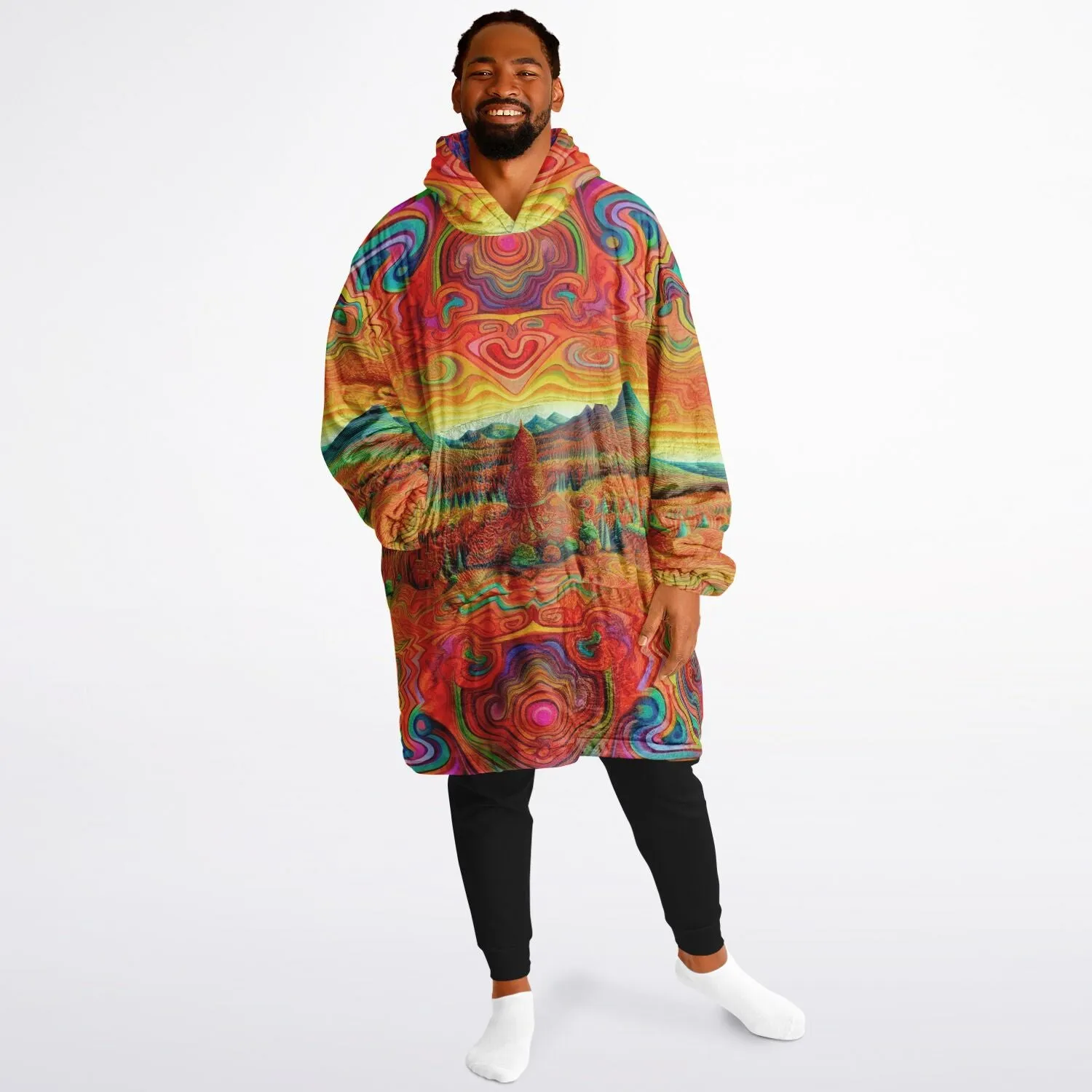 TRIPPY TIMES Reversible Snug Hoodie - LACHLAN WARDLAW X ACIDMATH AI