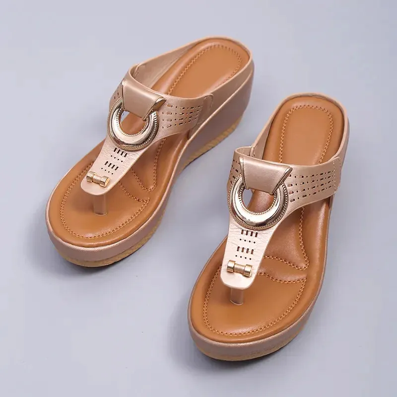 Women Orthopedic Sandals Flat Shoes Flip Flops Ladies Anti-Slip