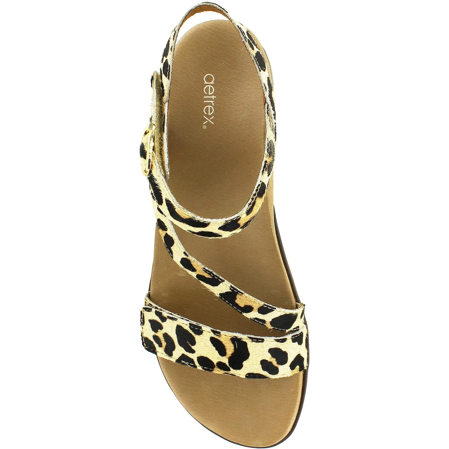 Women's Aetrex Tia Leopard Calf-Hair