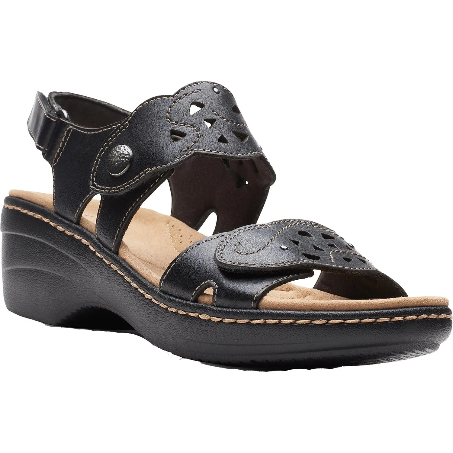 Women's Clarks Merliah Dove Black Leather